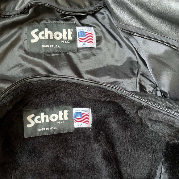 Schott 141 Classic Racer Leather Motorcycle Jacket - Picture 9 of 10